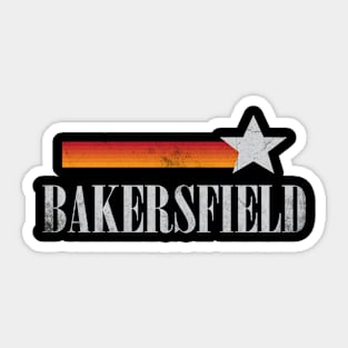 Bakersfield California Vintage-Style Sticker